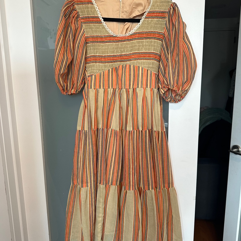 Puff sleeve Vintage Dress